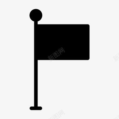 国家旗位置标记图标