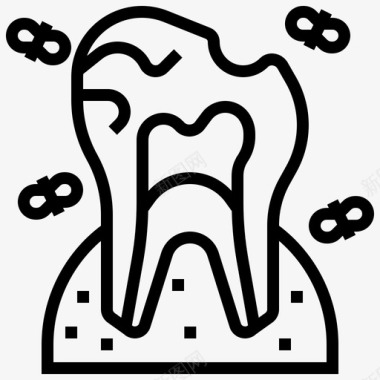 龋齿蛀牙牙科图标