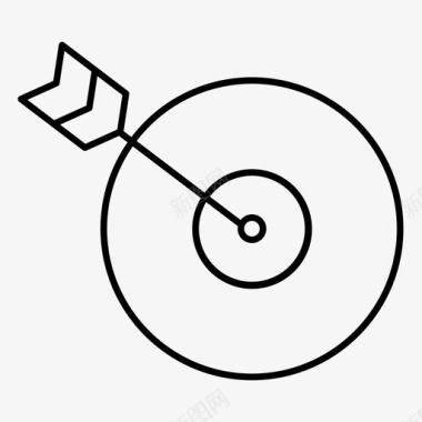 飞镖飞镖瞄准箭图标