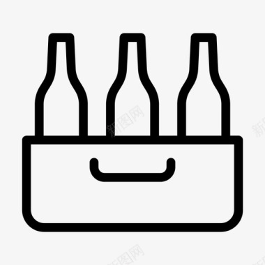 结婚素材葡萄酒酒瓶结婚图标