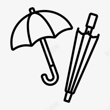 雨雨伞雨雨天图标