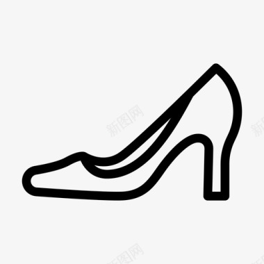 母亲节字体鞋跟鞋类礼品图标