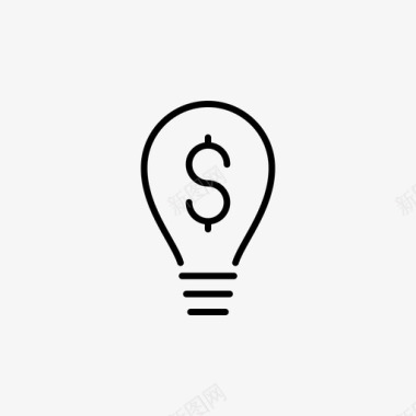 线性图标坐标idea美元银行商业图标