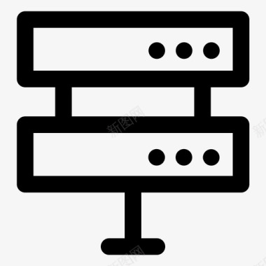 服务器服务器数据库存储图标