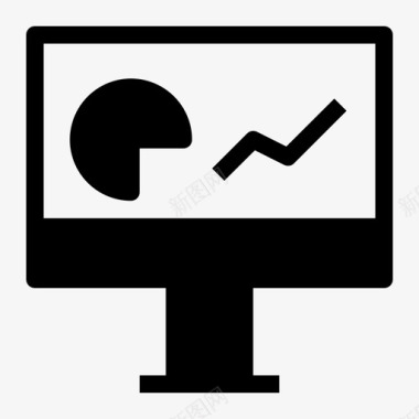 商务系统桌面计算机图表桌面图标