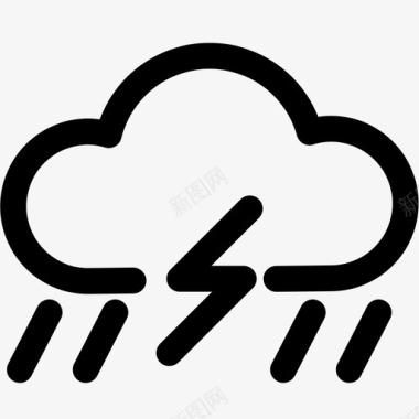 气象学暴风雨气象学天空图标
