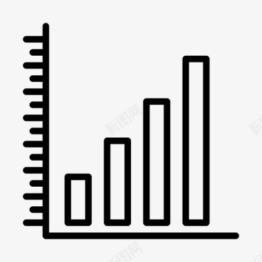 营销图表图表条形图增长图标