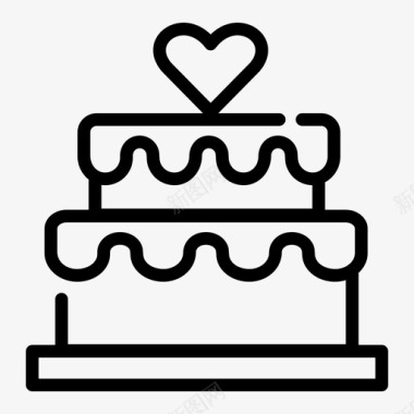 婚礼蛋糕素材婚礼蛋糕爱情图标