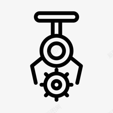 齿轮标志起重机齿轮机械图标