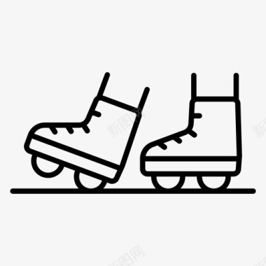 溜冰鞋活动休闲图标