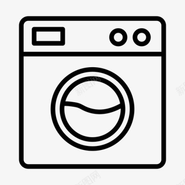 洗衣图标洗衣机电子产品家用图标