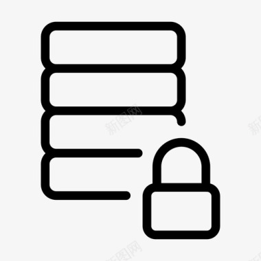 服务器数据库锁保护图标