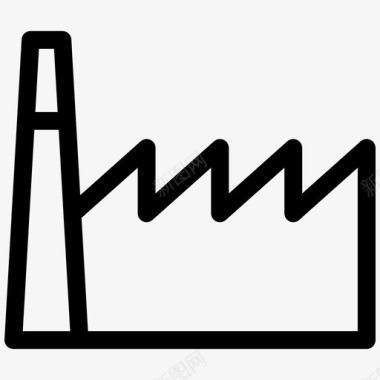 概述工厂工业能源和电池概述图标