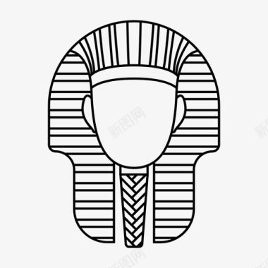 埃及图片法老埃及人脸图标