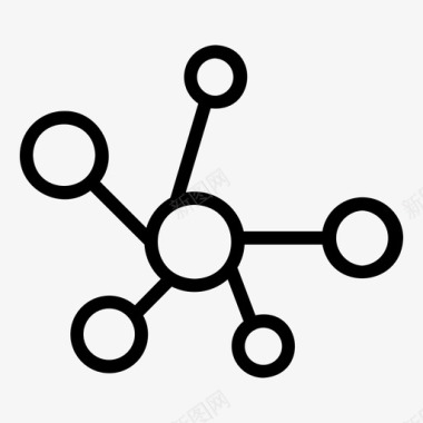 生物分子科学分子原子教育图标