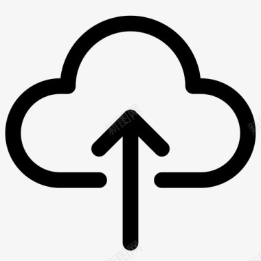 服务器上传箭头云图标