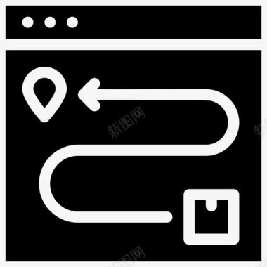 中秋节包装素材跟踪交货检查目的地图标