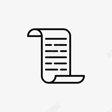 线性图标坐标纸张银行商业图标