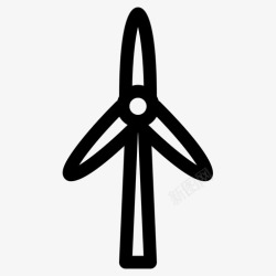 电池轮机风力发电涡轮机风能高清图片