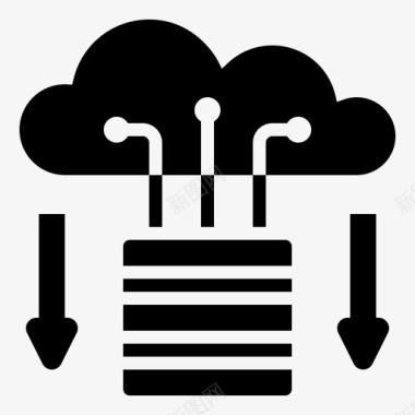 云存储云存储数据下载图标
