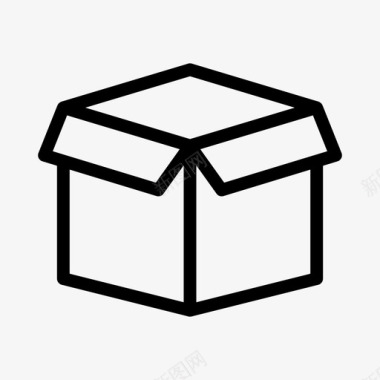 盒子包裹盒子纸箱图标