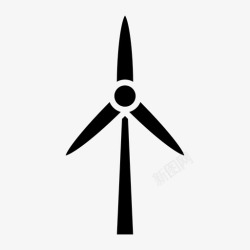 电池轮机风力涡轮机风扇能源和电池填充高清图片