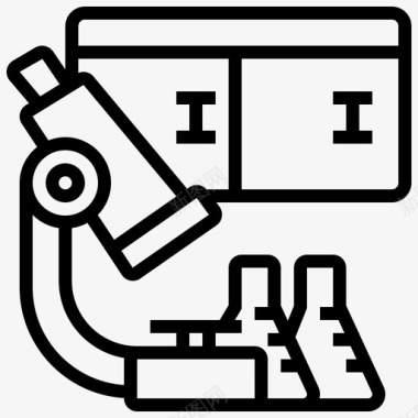 科学小实验实验室研究设备实验图标