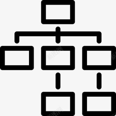 营销图表层次结构图表行业图标