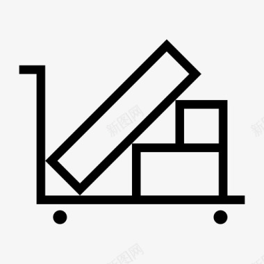 中秋节包装素材运输物流包装图标