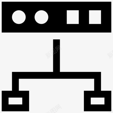 服务器网页托管数据网络网络服务器图标