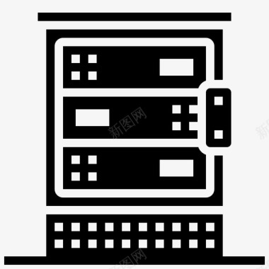 服务器服务器机柜数据库机架图标