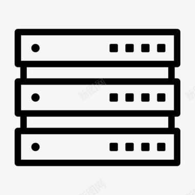 服务器服务器数据库数据中心图标