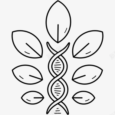 生物学植物生物技术农业遗传学图标