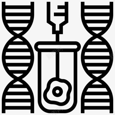 生物DNA基因改造生物技术dna图标