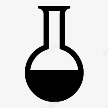 配料瓶圆瓶满了化学实验室图标