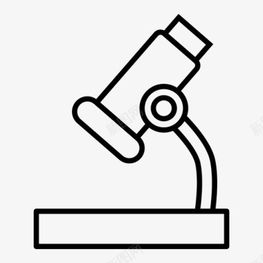 棕色显微镜显微镜科学与技术图标