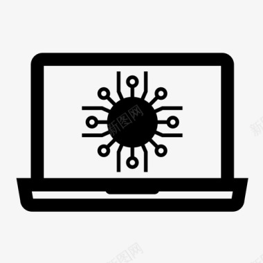 软件计算机按钮计算机病毒恶意软件图标