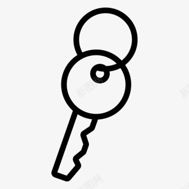 钥匙门钥匙开门图标