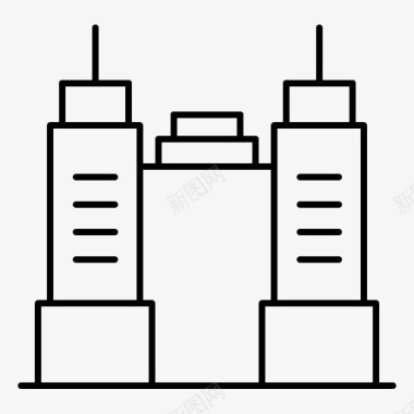 基础设施办公楼厂房公寓图标