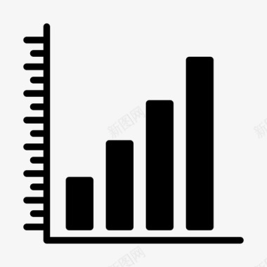 营销图表图表条形图增长图标