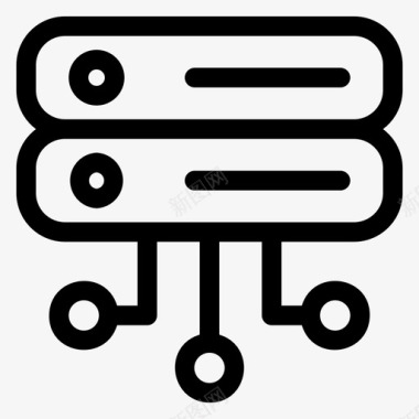 服务器数据库连接internet图标