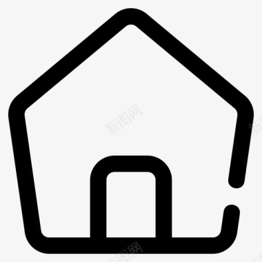 房屋家庭建筑物建筑图标