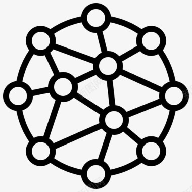 矢量原子纳米技术原子材料图标