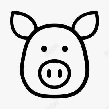 财神猪猪动物各种食物图标