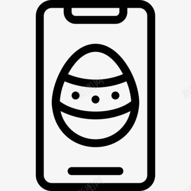 复活节彩蛋智能手机复活节复活节快乐图标
