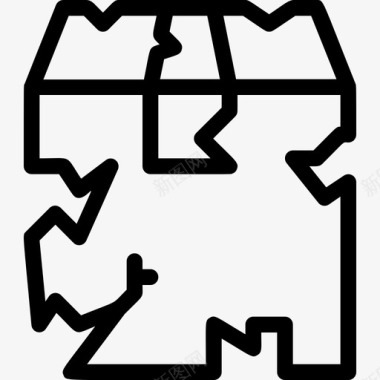 中秋节包装素材破箱失败物流配送图标