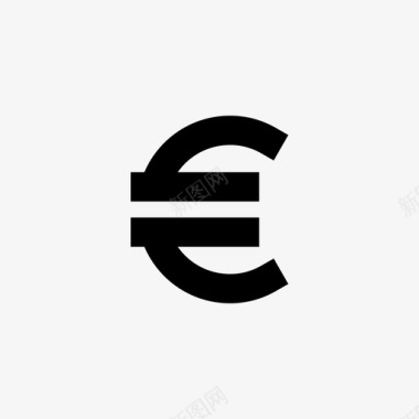 火焰欧元图标欧元货币金融图标