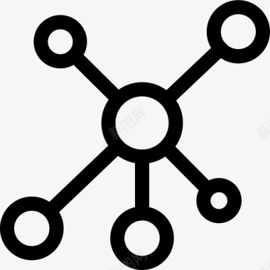 网络排列元素图标