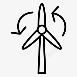 电池轮机涡轮机风扇风力涡轮机高清图片
