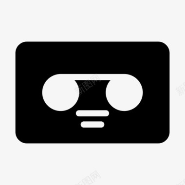 网络格纹盒式磁带音频媒体图标
